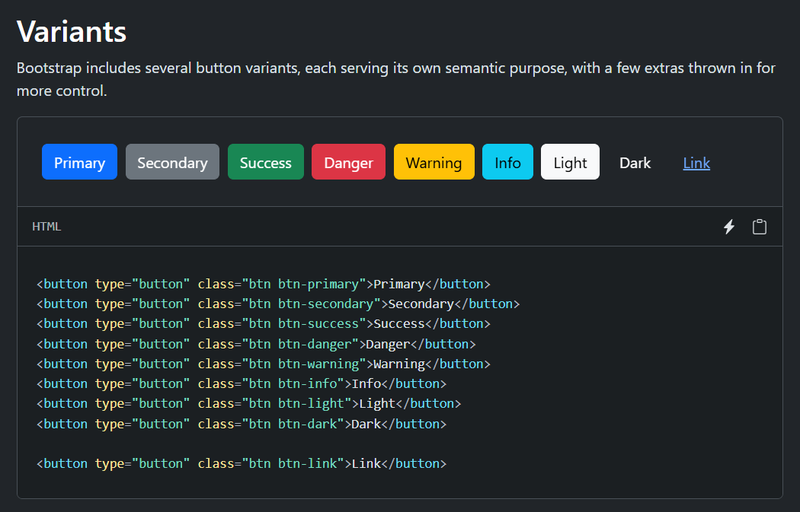 bootstrap buttons
